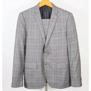 Louis Vuitton suit 50 US 40 jacket pants gray plaid